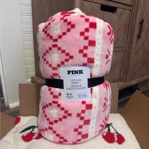 victoria secret pink blanket